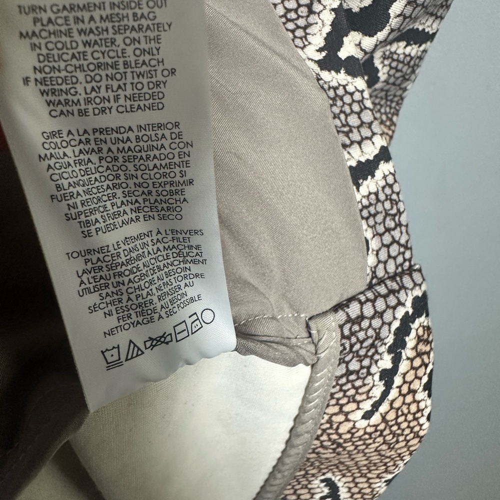CAbi Snake Print Blazer - Black and Brown 10 Buttoned - Picture 3 of 9